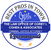 Best Pros In Town | The Law Office Of Corey I. Cohen & Associates Criminal Justice Attorney Recommends